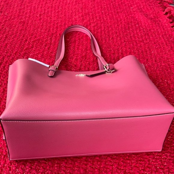 Coach Mollie Tote Gold/Strawberry Haze - Picture 11 of 16
